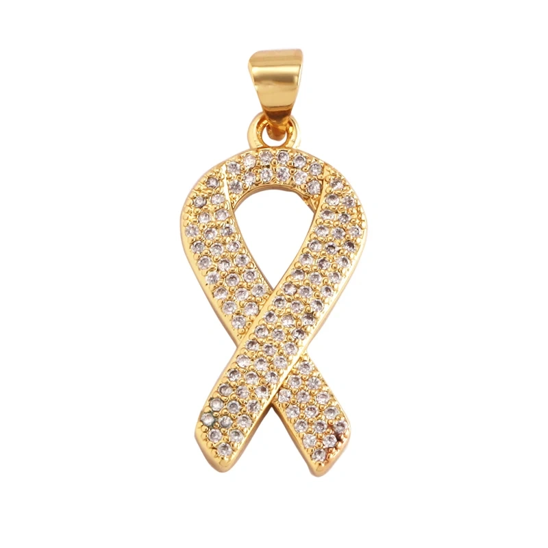 Pearl Enamel OiL Dropped Crown Love Heart Cubic Zirconia CZ Paved Charm Pendant,18K Gold Plated Colour,Craft Jewelry Supply M61