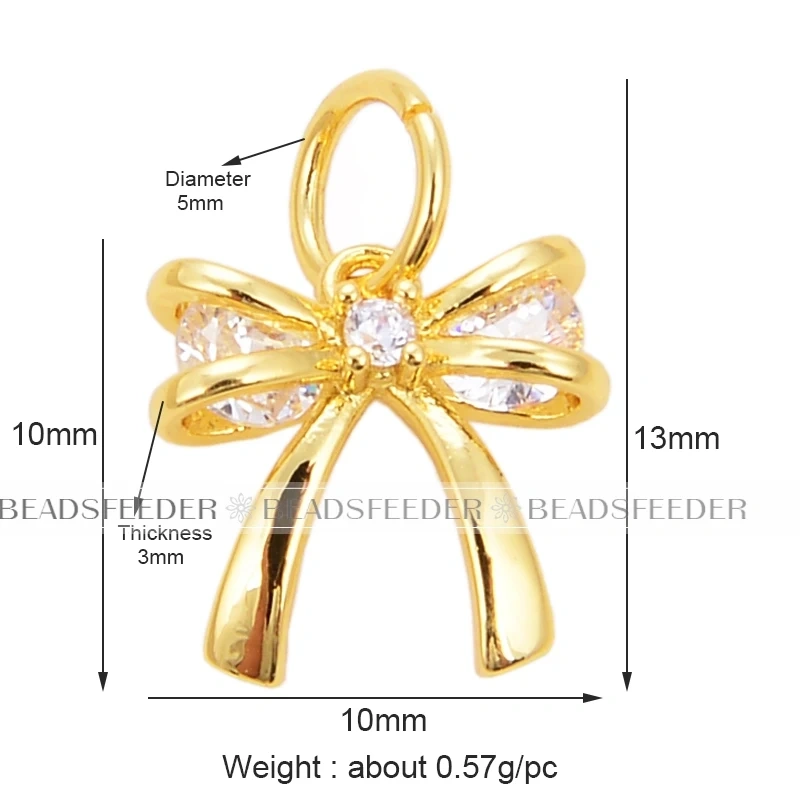 Beadsfeeder mini leaf leaves garland flower charm pendant, real gold colour plated , craft jewelry supplies