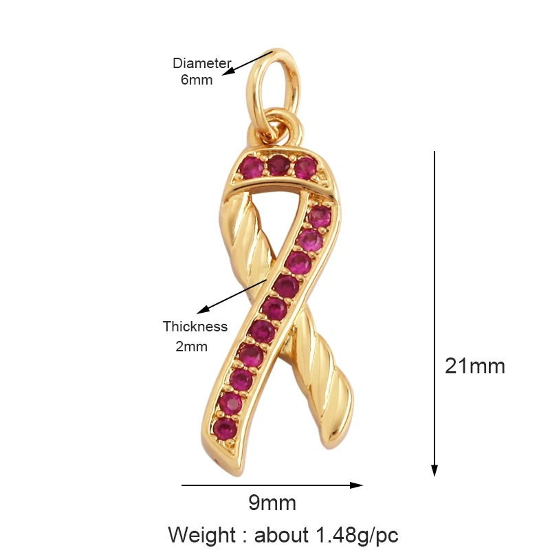 Pearl Enamel OiL Dropped Crown Love Heart Cubic Zirconia CZ Paved Charm Pendant,18K Gold Plated Colour,Craft Jewelry Supply M61