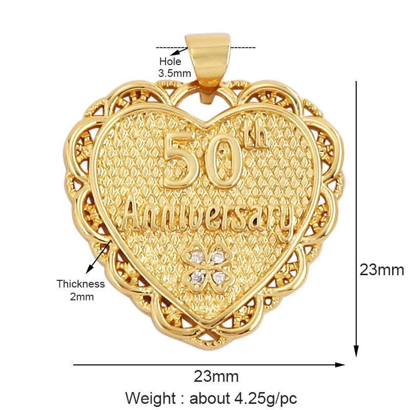Pearl Enamel OiL Dropped Crown Love Heart Cubic Zirconia CZ Paved Charm Pendant,18K Gold Plated Colour,Craft Jewelry Supply M61