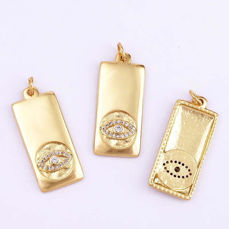 Heart Love Star Moon Evil Eye Hamsha Hand,CZ Paved Necklace Pendant Making Jewelry Components Findings Accessories Supplies L13