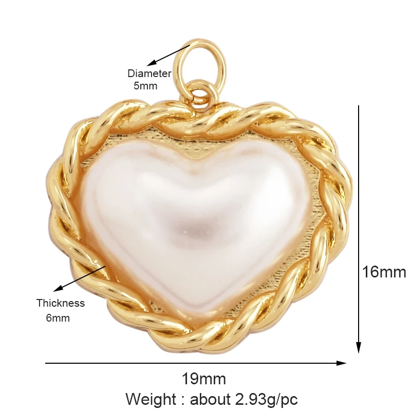 Dandelion Earth Star Heart Hand Cubic Zirconia CZ Paved Charm, 18K Real Gold Plated Colour , Craft Jewelry Supplies L87