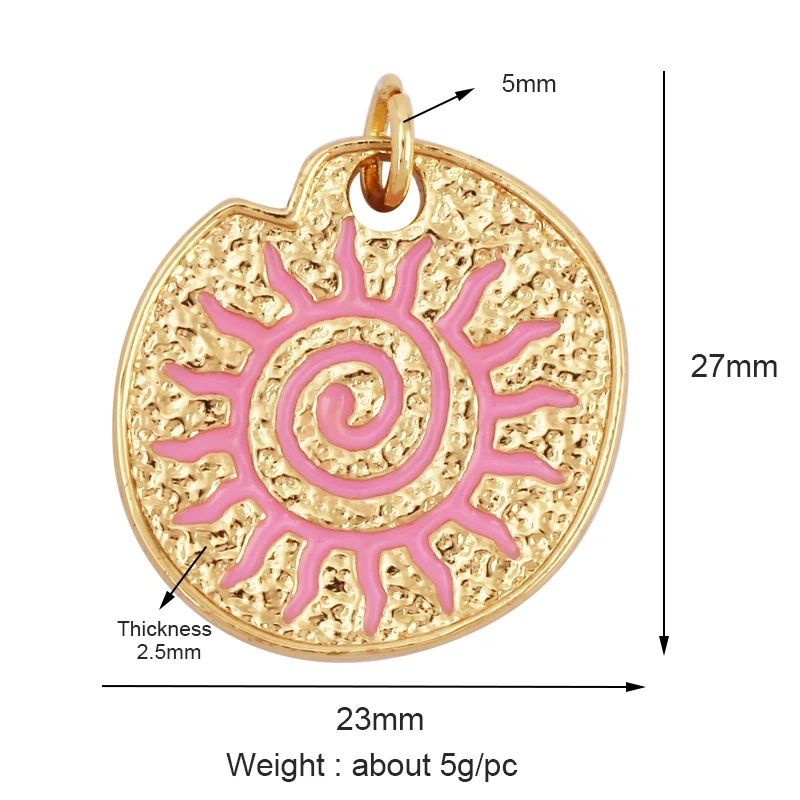 Marine Sea Nautilus Turtle Starfish Octopus Conch Crab Shell Snake Charm Pendant,Gold Plated Zircon Jewelry Findings Supply M67