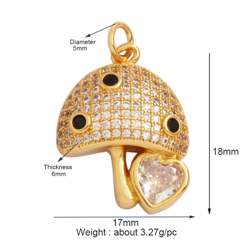 Unique Rose Flower Maple Leaf Big Tree Plant Charm Pendant,18k Gold Zircon Jewelry Findings Necklace Accessories Supplies M67