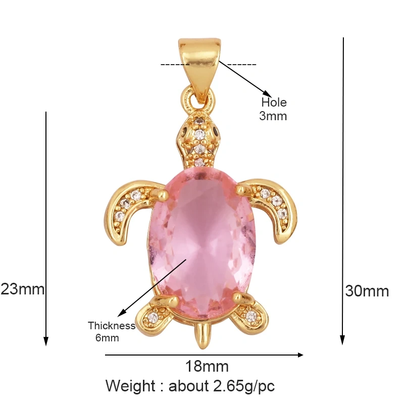 Marine Sea Nautilus Turtle Starfish Octopus Conch Crab Shell Snake Charm Pendant,Gold Plated Zircon Jewelry Findings Supply M67