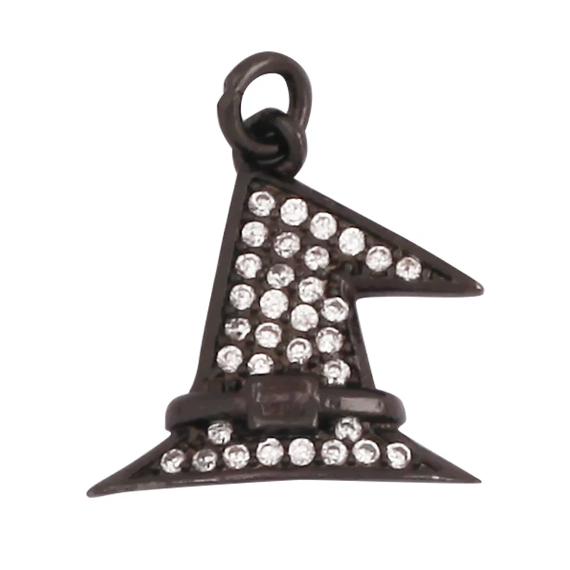 Trendy Umbrella Lipstick Handbag Charm Pendant,18K Gold Plated Cubic Zirconia Necklace Jewelry Findings Accessories Supplies M67