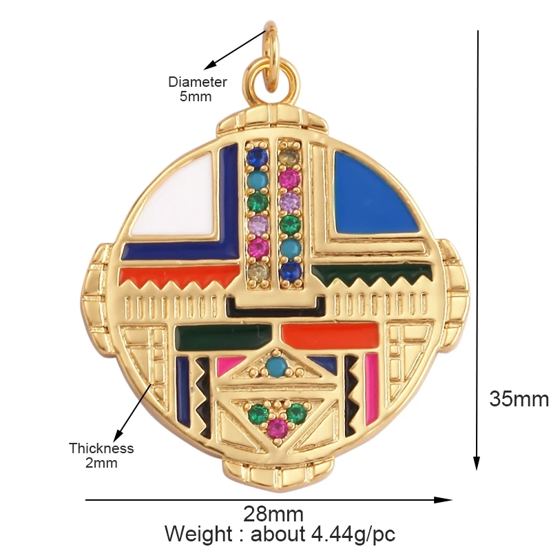 Light Luxury Retro Cupid Arrow Sun Moon Charm Pendant,Trendy Inlaid Cubic Zirconia Jewelry Necklace Bracelet Making Supplies L21