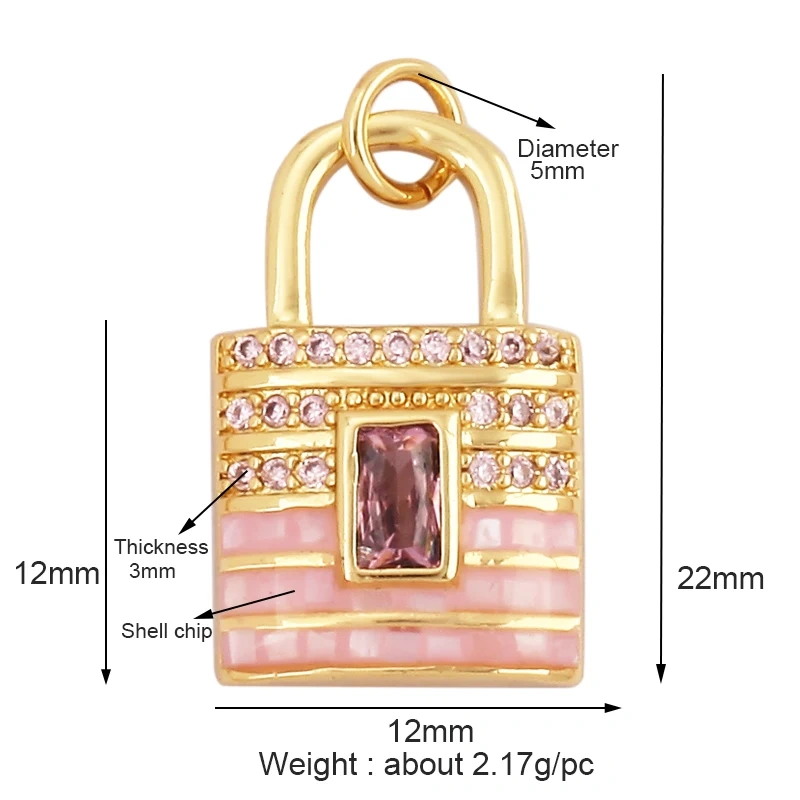 Cute Sweet Romance Love Star Gold Plated Inlaid Shell Chips Charm Pendant,Jewelry Necklace Accessories Hand Making Supply L49