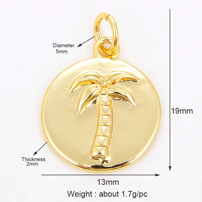 Coconut Tree Angel Lady Portrait Bee Eagle Charm,Bracelet Necklace Pendant Earring Attachment Charm Jewelry Findings Supply L87