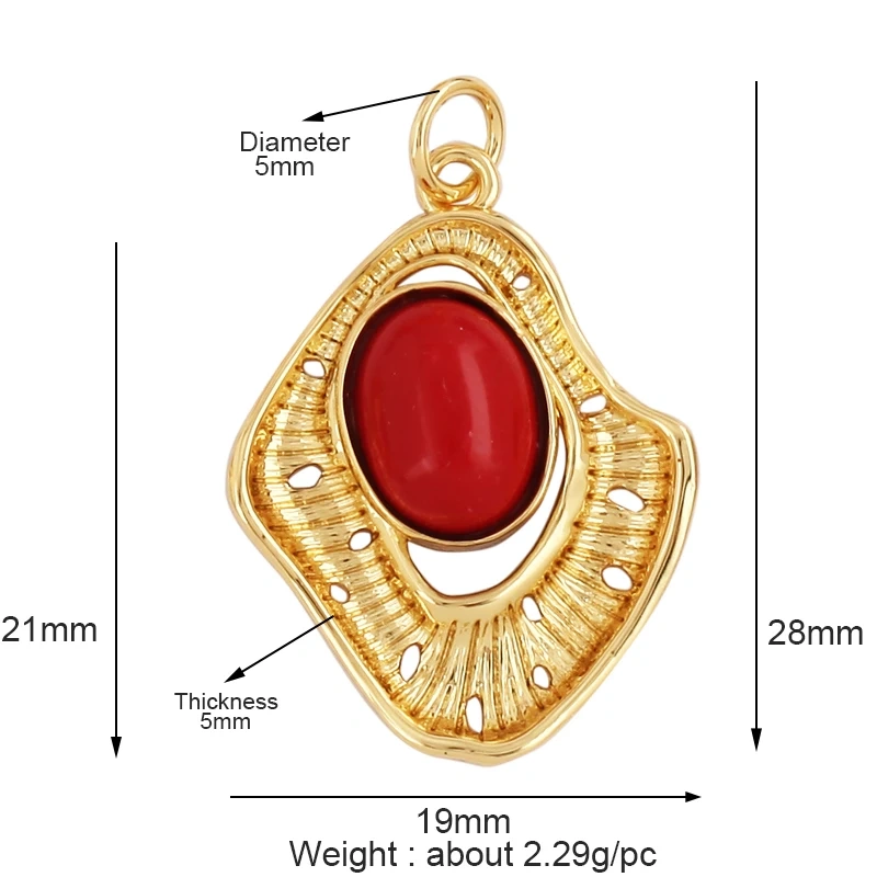 Shining Star Moon Colourful Mushroom Shape Geometry Charm Pendant,18K Gold Plated Zircon Necklace Bracelet Handmade Jewelry K32