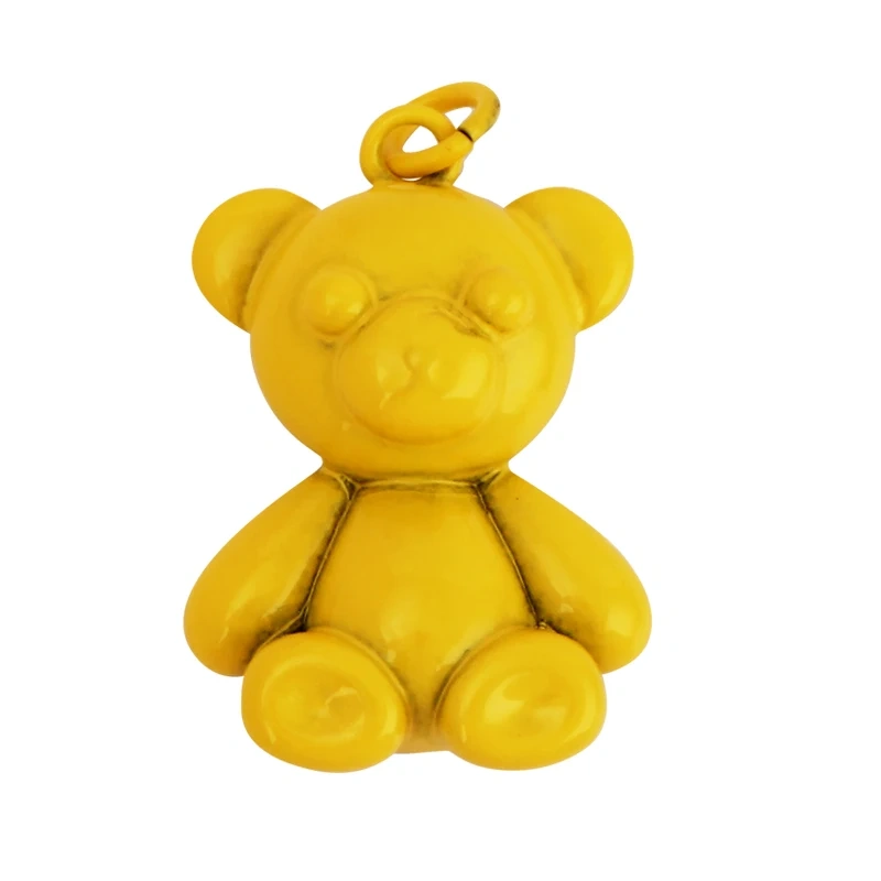 Enamel Bear Animal Charm Pendant  for Necklace Bracelet,Colourful Handy Craft Summer Beach Jewelry Components Supplies M85