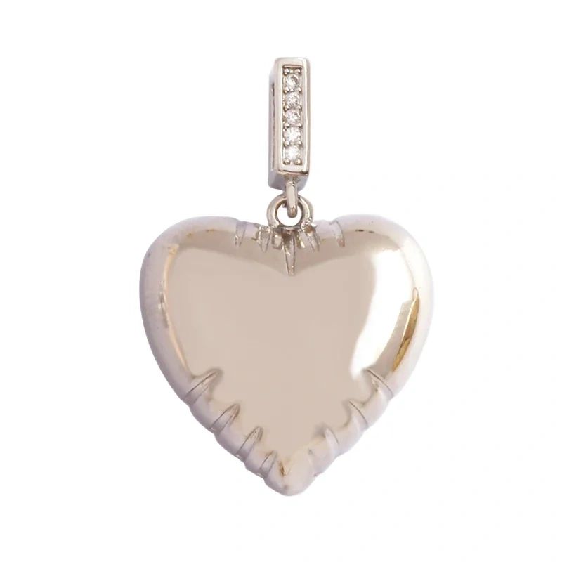Classics Love Heart Star Zircon Focal Charm Pendant,Creative Shell Pearl 18K Gold Plated Jewelry  Accessories Supplies M41