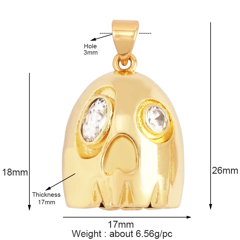 Trendy Matte Gold Constellation Mask Charm Pendant,18K Gold Plated Zirconia Necklace Jewelry Findings Accessories Supplies M65