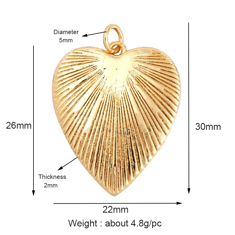 Dandelion Earth Star Heart Hand Cubic Zirconia CZ Paved Charm, 18K Real Gold Plated Colour , Craft Jewelry Supplies L87