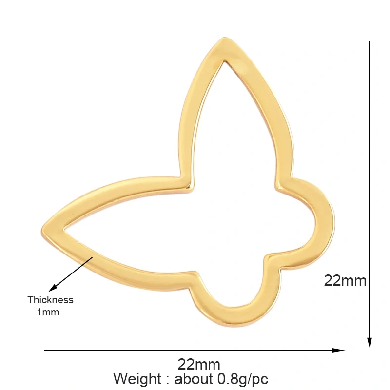 Maple Ginkgo Leaf Angel Butterfly Snowflake Moon Star Zircon Charm Pendant,Necklace Bracelet Earring Handy Craft Jewelry M68