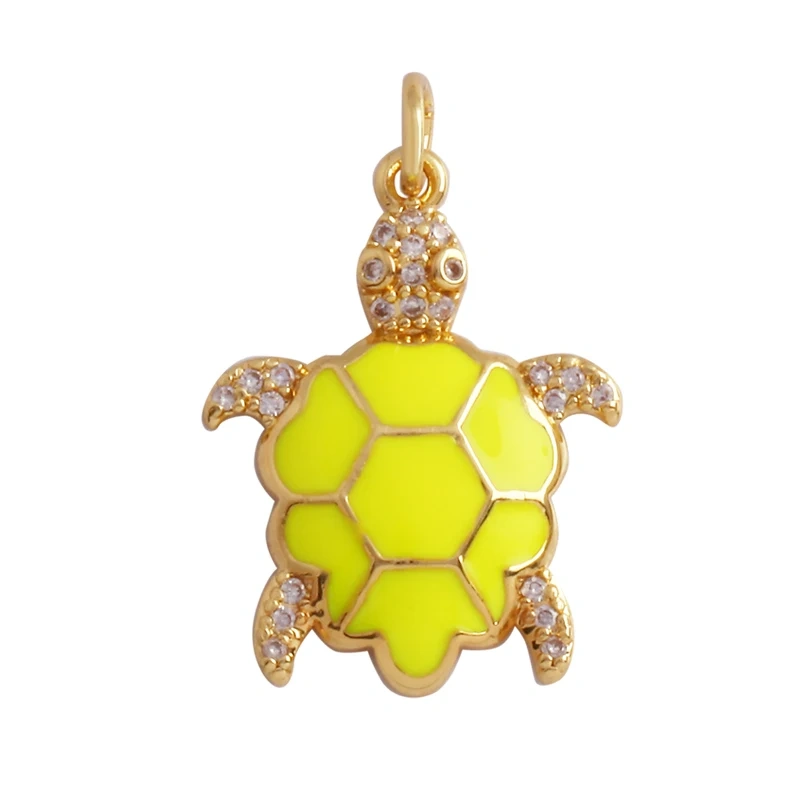 Leopard Lion Bear Crocodile Cow Head Charm Pendant,18K Gold Animal Necklace Bracelet for Handmade Jewelry Accessories Supply M62