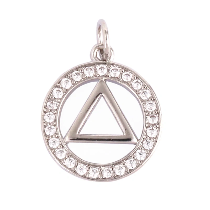 Shining Star Moon Colourful Mushroom Shape Geometry Charm Pendant,18K Gold Plated Zircon Necklace Bracelet Handmade Jewelry K32