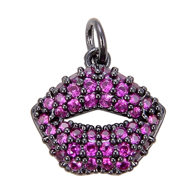 Cupid's Arrow Angel Red Lip Ice Cream Wine Glass Enamel Charm Pendant,Necklace Bracelet Earring Handy Craft Jewelry Supplies N28