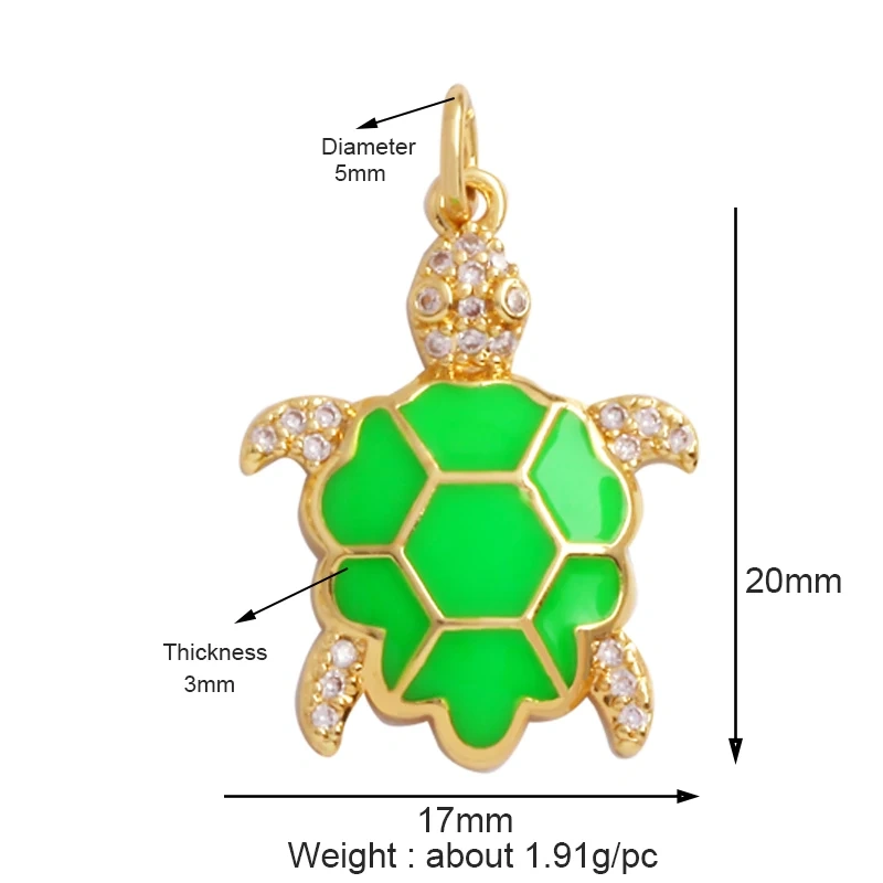 Marine Sea Nautilus Turtle Starfish Octopus Conch Crab Shell Snake Charm Pendant,Gold Plated Zircon Jewelry Findings Supply M67