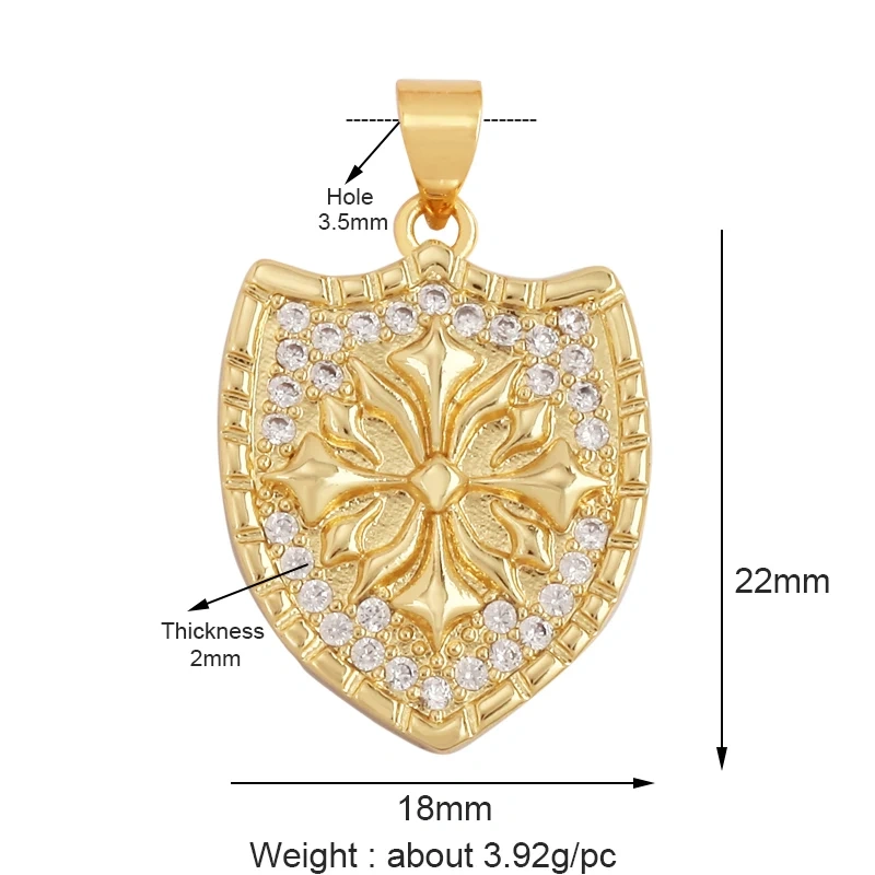 Sweet Rainbow Sun Rose Flower Maple Leaf Coconut Life Tree Charm Pendant,18k Gold Zircon Jewelry Findings Necklace Supplies M68