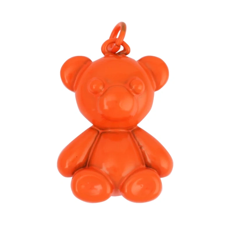 Enamel Bear Animal Charm Pendant  for Necklace Bracelet,Colourful Handy Craft Summer Beach Jewelry Components Supplies M85