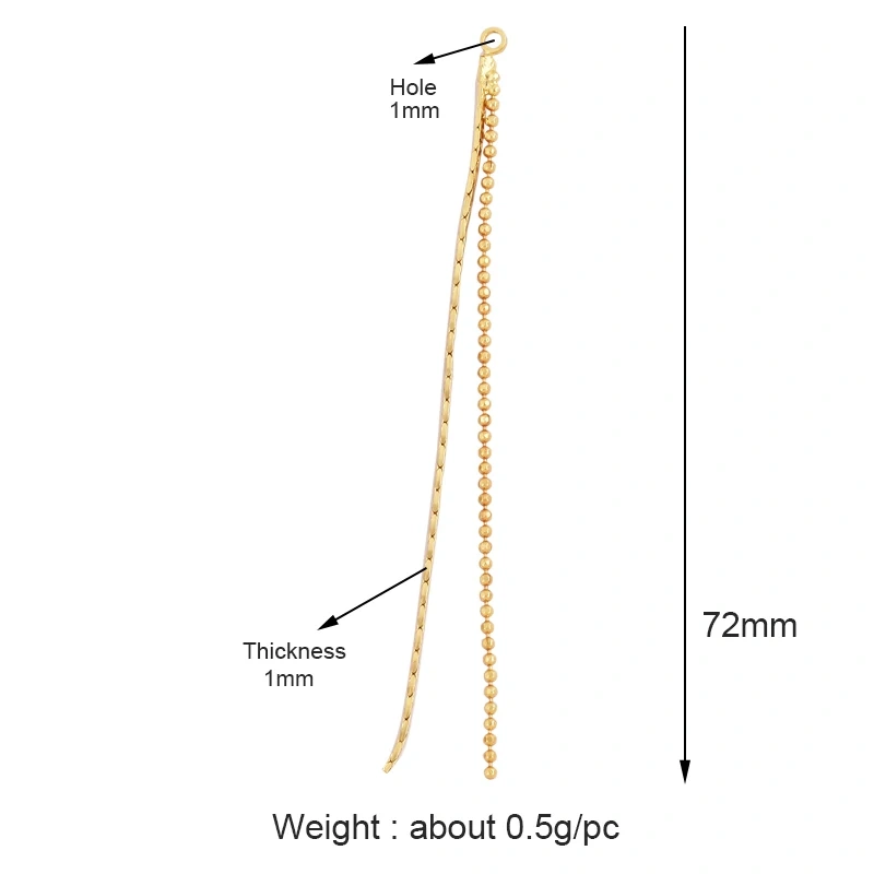 Trendy Umbrella Lipstick Handbag Charm Pendant,18K Gold Plated Cubic Zirconia Necklace Jewelry Findings Accessories Supplies M67