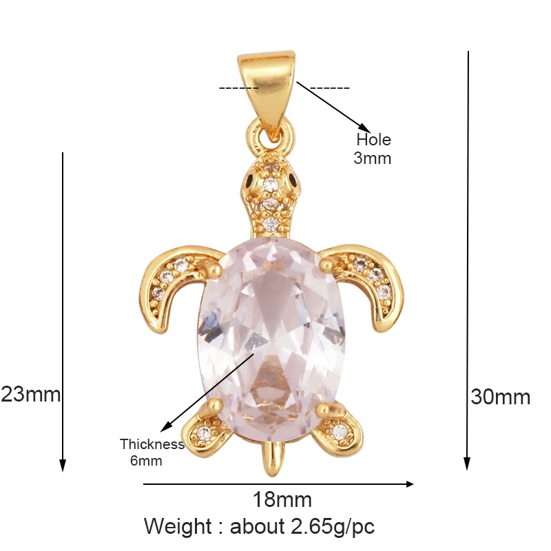 Marine Sea Nautilus Turtle Starfish Octopus Conch Crab Shell Snake Charm Pendant,Gold Plated Zircon Jewelry Findings Supply M67