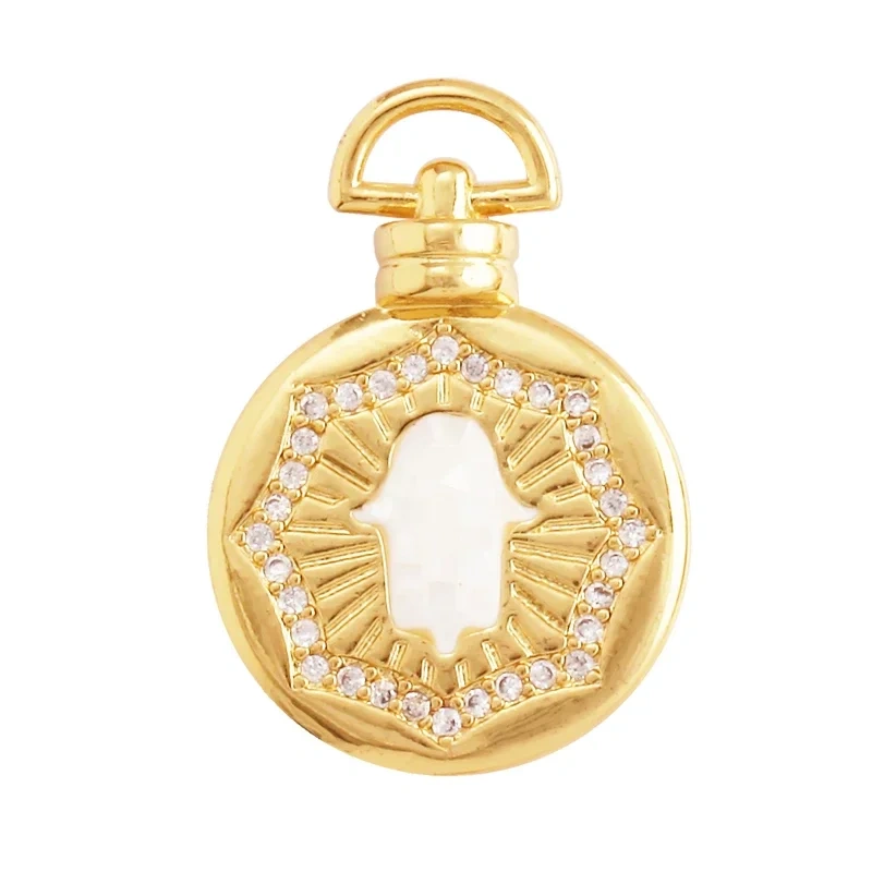 Cute Sweet Romance Love Star Gold Plated Inlaid Shell Chips Charm Pendant,Jewelry Necklace Accessories Hand Making Supply L49