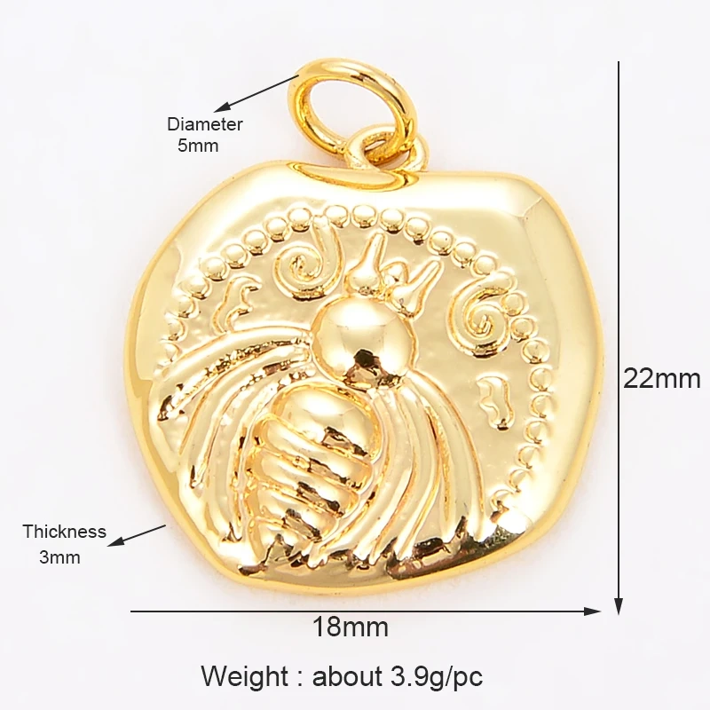 Coconut Tree Angel Lady Portrait Bee Eagle Charm,Bracelet Necklace Pendant Earring Attachment Charm Jewelry Findings Supply L87