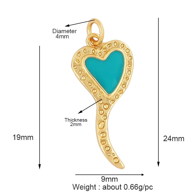 New Sun Flowers Creative Spades Cubic Zirconia Charm Pendant,Fashion 18K Gold Plated Love Heart Necklace Jewelry Supplies L16