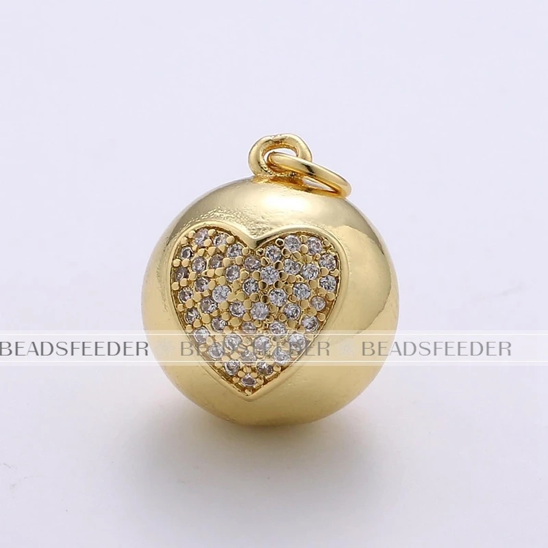 Heart Star Evil Eye Moon Amulet Greek Ball Ornament Charm Pendant Gold Filled Necklace Bracelet Christmas Jewellery Findings L13