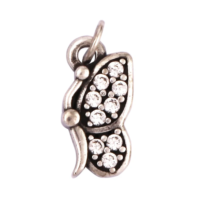 Bee Butterfly Bird Eagle Owl 18K Gold Plated Colorful Zircon Charm Pendant,Cute Insect Animal Jewelry Necklace Making Supply M71