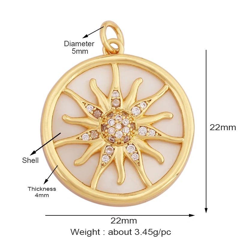 Trendy Shining Moon Star Space Celestial Compass Charm Pendant in Gold Colour , Jewelry Necklace Bracelet Making Supplies M71