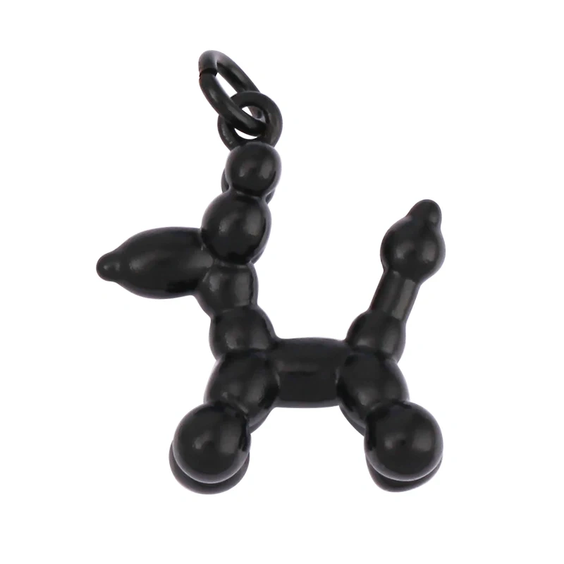 Enamel Puppy Puddles Ballon Dog Rabbit Charm Pendant,Neon Yellow Orange Green Pink,Jewelry Necklace Bracelet Making Supplies M89