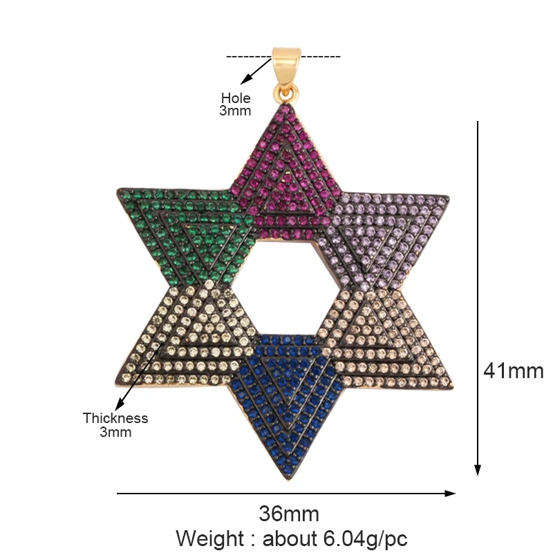 Trendy Star Moon Sun Charm Focal Pendant,18K Gold Plated Zircon Necklace Bracelet For Handmade Jewelry Findings Supplies K47