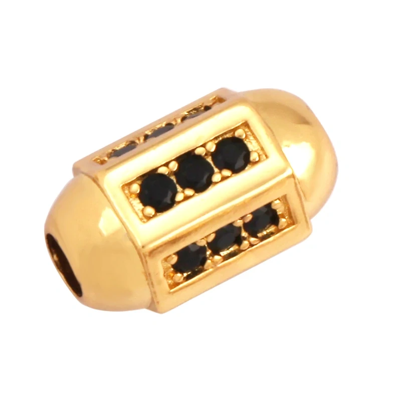 Drum Cylinder Space beads, Micro Pave Beads / CZ Bead / Clear Cubic Zirconia Beads,Men Bracelet Charms,Bracelet Charms,6x6mm L89