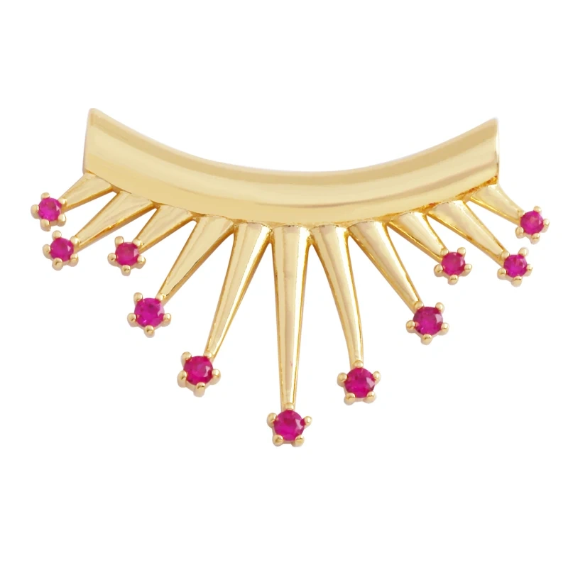 Trendy Star Moon Sun Charm Focal Pendant,18K Gold Plated Zircon Necklace Bracelet For Handmade Jewelry Findings Supplies K47