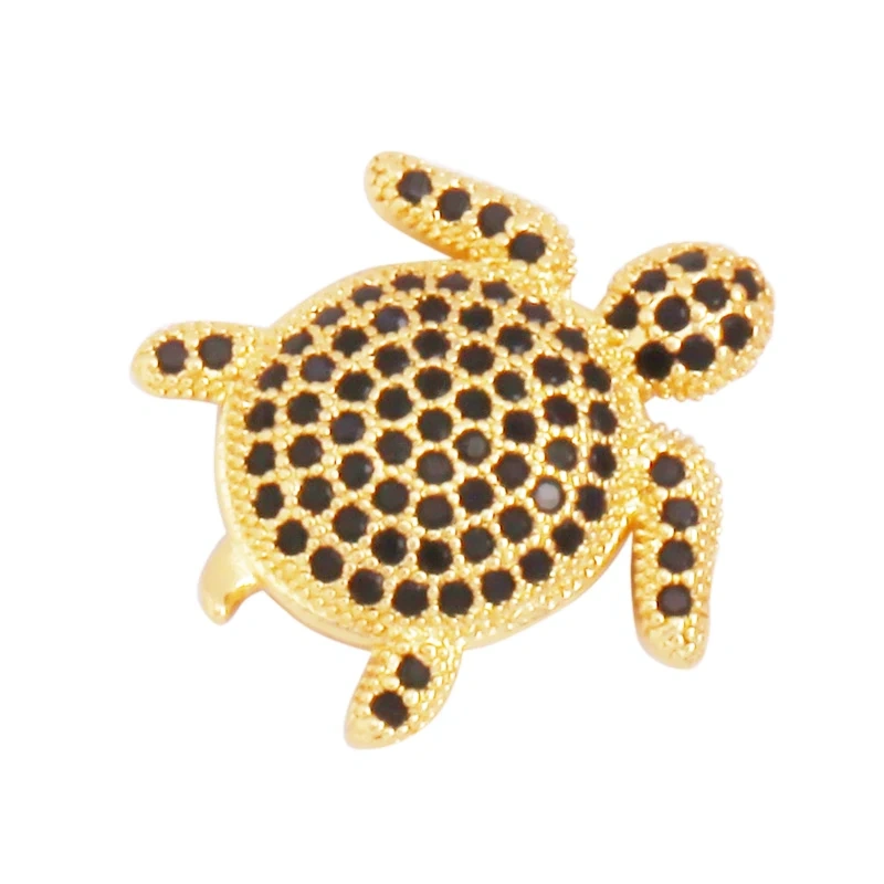 Sea Tortoise Turtle Star Fish Animal Bead ，Spacer Beads Charms/ Micro Pave Bead/Cubic Zirconia CZ Space Beads ,19mm Q47