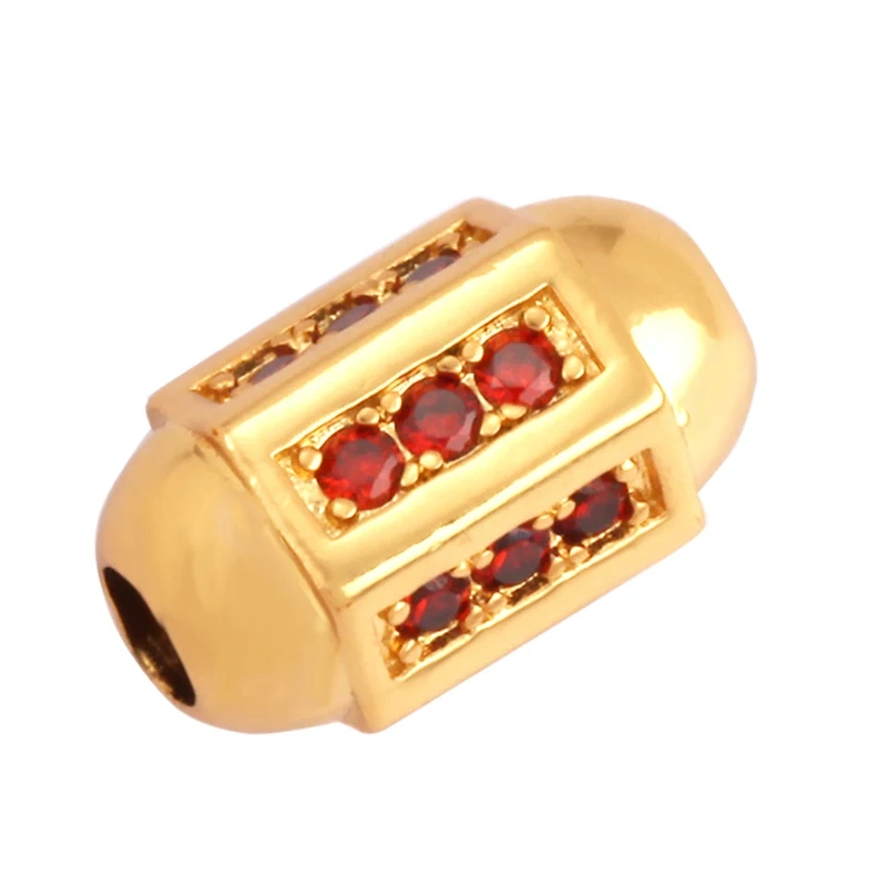 Drum Cylinder Space beads, Micro Pave Beads / CZ Bead / Clear Cubic Zirconia Beads,Men Bracelet Charms,Bracelet Charms,6x6mm L89