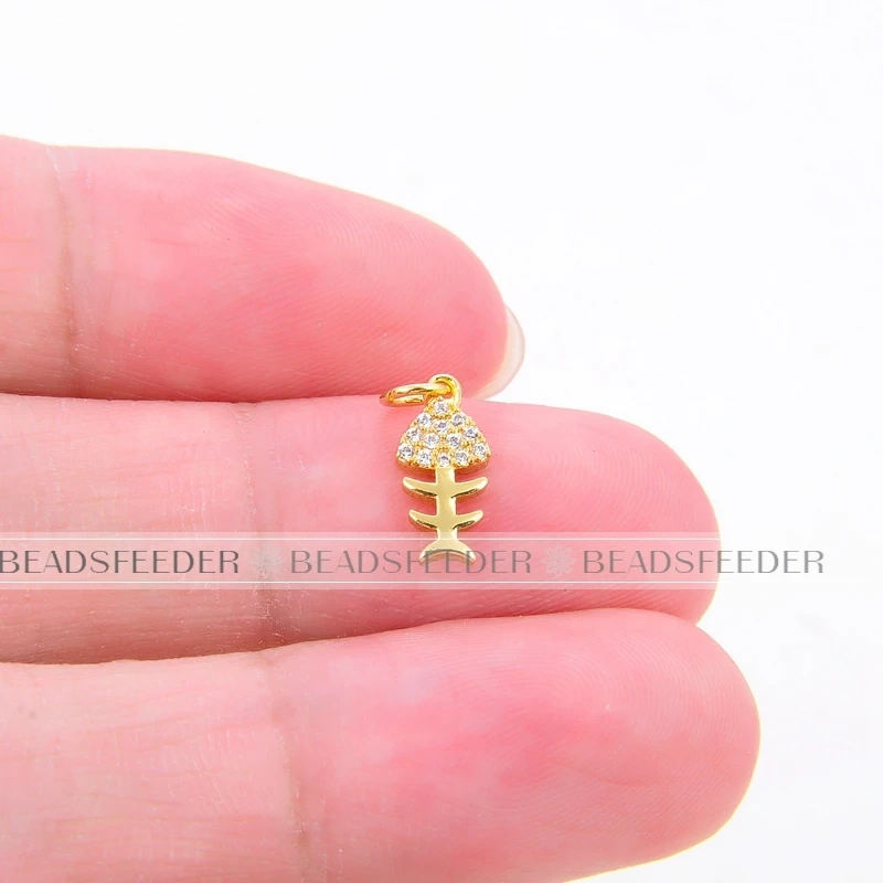Beadsfeeder Sea Horse Conch Shell Seastar Crab Fish Bone Dolphin Charm, Gold/Silver/Rosegold Colour , Craft Jewelry Supplies
