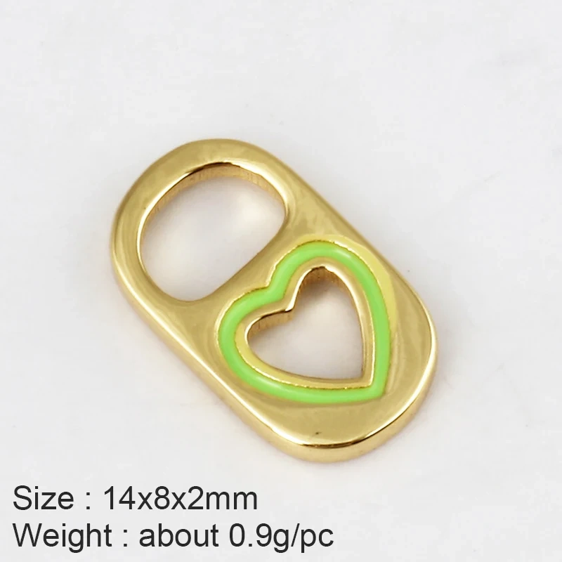 Soda Cap Two Holes Charm Pendant Colourful Attachment , Gold Plated Colour , Fashion Trendy Handmade Jewelry Findings K54