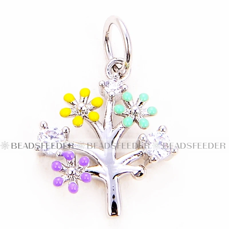 Beadsfeeder mini Daisy flower korean style charm pendant, gold/silver/rosegold colour plated , craft jewelry supplies