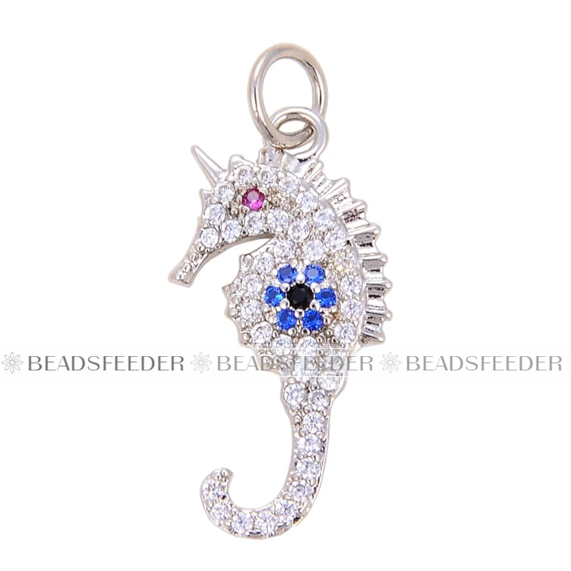 Beadsfeeder Sea Horse Conch Shell Seastar Crab Fish Bone Dolphin Charm, Gold/Silver/Rosegold Colour , Craft Jewelry Supplies