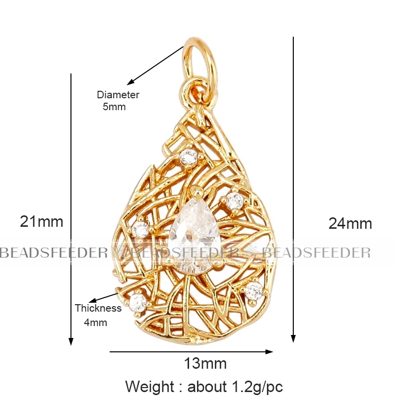 Oval dount star moon hand metal wire weaving style charm pandent attachment in gold colour ,jewelry necklace bracelet making