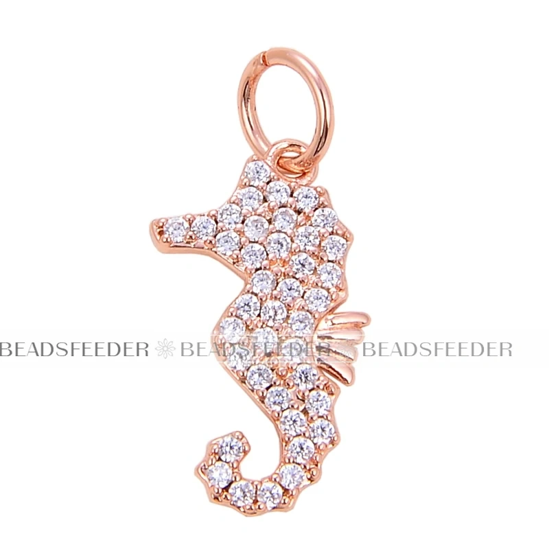 Beadsfeeder Sea Horse Conch Shell Seastar Crab Fish Bone Dolphin Charm, Gold/Silver/Rosegold Colour , Craft Jewelry Supplies
