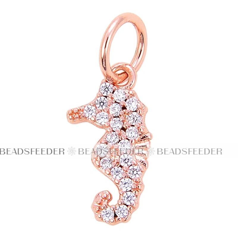 Beadsfeeder Sea Horse Conch Shell Seastar Crab Fish Bone Dolphin Charm, Gold/Silver/Rosegold Colour , Craft Jewelry Supplies