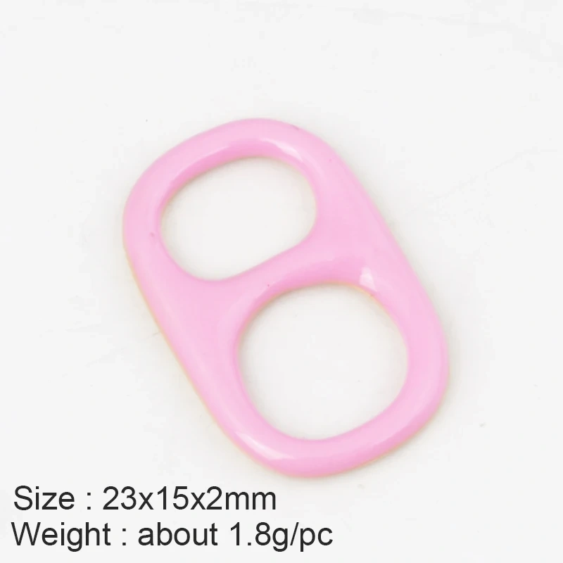 Soda Cap Two Holes Charm Pendant Colourful Attachment , Gold Plated Colour , Fashion Trendy Handmade Jewelry Findings K54