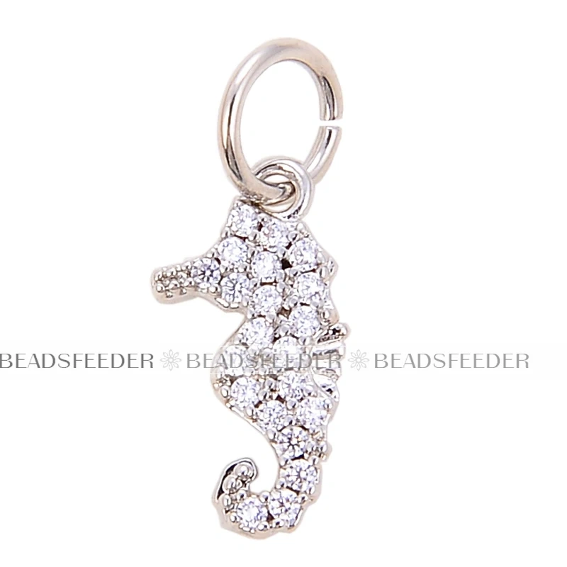 Beadsfeeder Sea Horse Conch Shell Seastar Crab Fish Bone Dolphin Charm, Gold/Silver/Rosegold Colour , Craft Jewelry Supplies