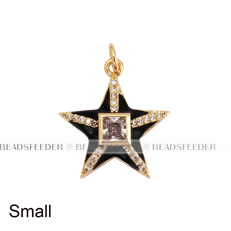 Star Fish Five Star Charm Neon Pink Orange Turquoise Blue Pendant Oil Dropped,Gold Plated Colour,Necklace Bracelet Pendant M96