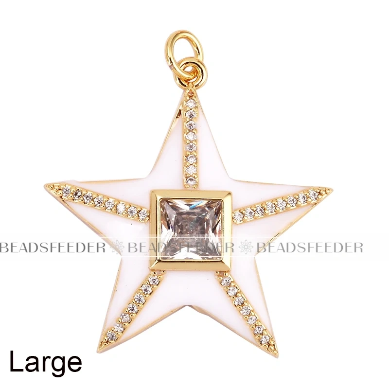 Star Fish Five Star Charm Neon Pink Orange Turquoise Blue Pendant Oil Dropped,Gold Plated Colour,Necklace Bracelet Pendant M96